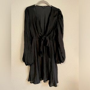 Wishlist Apparel Satin Front Tie Dress